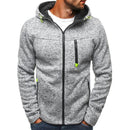 New Arrived Men Cotton Long Sleeves Personality Thick Warm Sport Zipper Hoodie