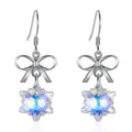Fashion Luxury Christmas Gift Shape Women Sterling Silver Crystal Earrings