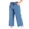 New Fashion Lace-up Casual Plump Women Wide Leg Pants