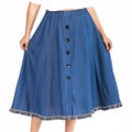 High Quality Women Casual Solid Color Cotton Skirts