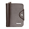 Businessmen Casual Style New Design Stitching Decoration Hasp Lengthways Short Wallet
