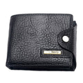 Classic Businessmen Vintage Style Soft Touch PU Leather Giant Pebble Pattern Hasp Wallet