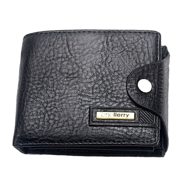 Classic Businessmen Vintage Style Soft Touch PU Leather Giant Pebble Pattern Hasp Wallet