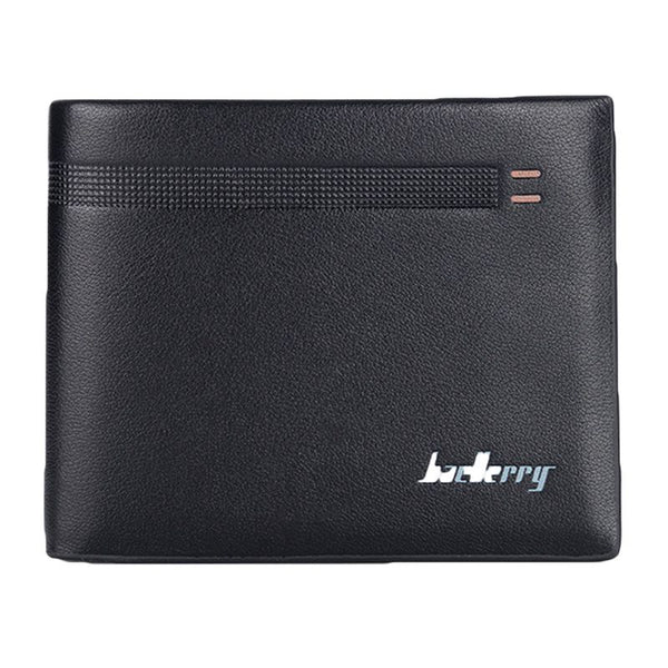 Businessmen Casual Style Shiny Bright Color PU Leather Card Holder Short Wallet