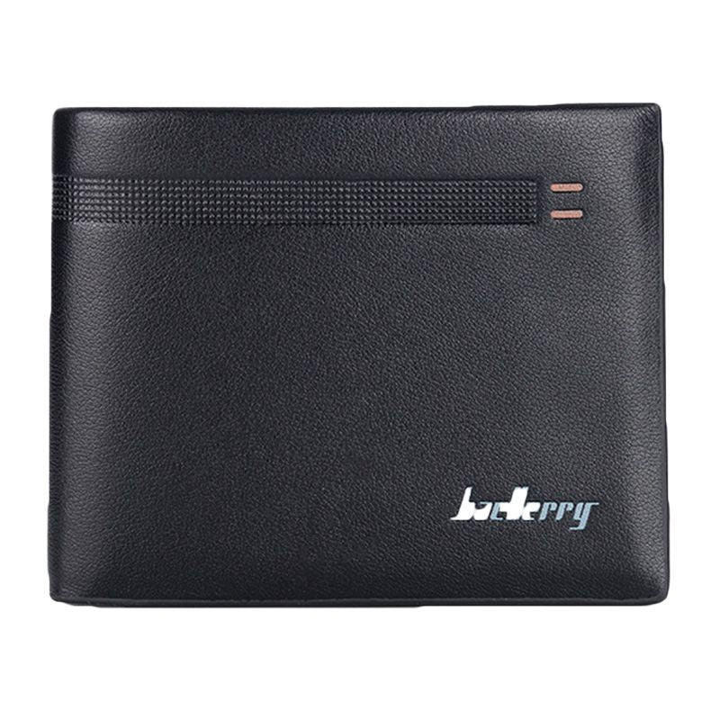 Businessmen Casual Style Shiny Bright Color PU Leather Card Holder Short Wallet