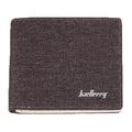 Canvas Short Mini Purse Men's Vintage Style Schoolboy Casual Card Holder Wallet With Zipper