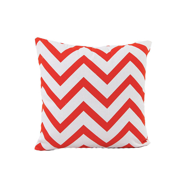 Comfortable Cotton Five Colors Available Simple Wave Double Sides Printed Practical Decorative Cushion Covers