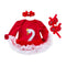 3 Pcs Set Baby Girls Cotton Pretty Swan Pattern Long Sleeves Patchwork Bodysuit And Cute Floral Shoes With Headband