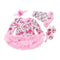4 Pcs Set Baby Girls Cotton Floral Printed Long Sleeves Patchwork Bodysuit And Leggings And Shoes And Headband