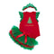 Christmas Baby Girls 3 Pcs Set Ruffle Sleeves Xmas Tree Printed Bodysuit And Tutu Skirt And Lace Headband