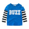 Boys Letter Printed Patchwork Long Sleeves Tops