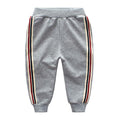 Boys Patchwork Stripes Printed Sports Pants