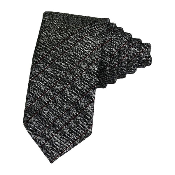 Businessmen High Quality Classic Pattern Imitation Wool Tie