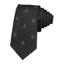 Fashion Men Unique Skull Printed 6cm Polyester Tie