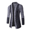 New Arrived Men Cotton Color Blocking Long Sleeves Casual Knitted Cardigans