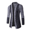 New Arrived Men Cotton Color Blocking Long Sleeves Casual Knitted Cardigans