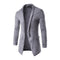 Hot Selling Men Cotton Solid Color Long Sleeves Knitted Warm Cardigan