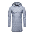 New Arrived Men Cotton Long Sleeves Solid Color Hooded Knitwear