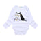 Babies Long Sleeves Dogs Printed Soft Bodysuit