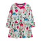 Girls Long Sleeves Floral Printed Cotton Dress