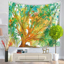Hot Sale Wall Hanging Polyester Thin Personalized Tree Pattern Yoga Beach Mat Decorative Tapestry