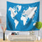 200*150cm Thin Polyester Wall Hanging Various Styles World Map Carpet Shawl Decorative Tapestry