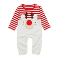 Christmas Babies Cute Elk Pattern Long Sleeves Romper