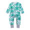 Boys Cotton Long Sleeves Leaves Printed Jumpsuit