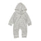 Baby Long Sleeves Stripes Printed Hooded Jumpsuit