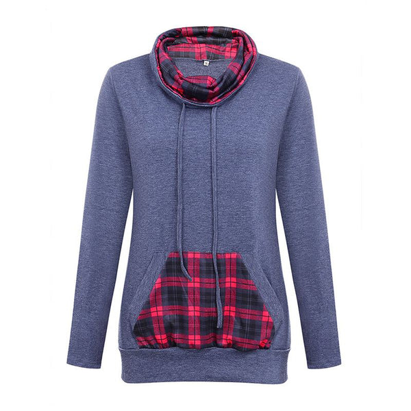 Casual Style Women Color Blocking Loose Pattern Hoodies