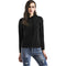 Casual Style Women Solid Color Side Zipper Long Sleeves Sweatshirt