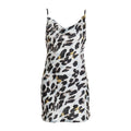 Fashion New Arrival Women Animal Leopard Print Sexy Slip Dress