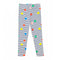 Girls Dots And Stripes Printed Cotton Leggings