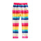 Girls Rainbow Color Stripes Printed Pants
