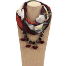 Women Elegant Little Flower Pendant Fashion Floral Printed Scarf