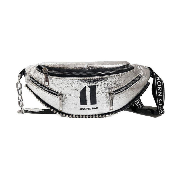 Classic Design Women Unisex Style PU Leather Waist Pack