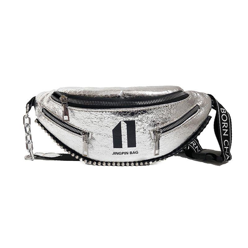 Classic Design Women Unisex Style PU Leather Waist Pack