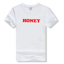 Fashion All Season Wear "HONEY"Printed Women Cotton T-shirt