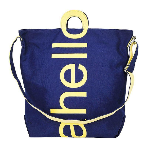 Casual Style Men And Women Fashion Letters Print Canvas Tote Bag
