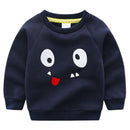 Boys Cotton Round Neck Funny Emoji Printed Sweatshirts