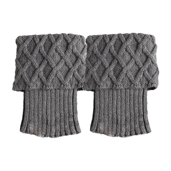 Fashion Solid Color Elastic Acrylic Fiber Knitted Winter Leg Warmers