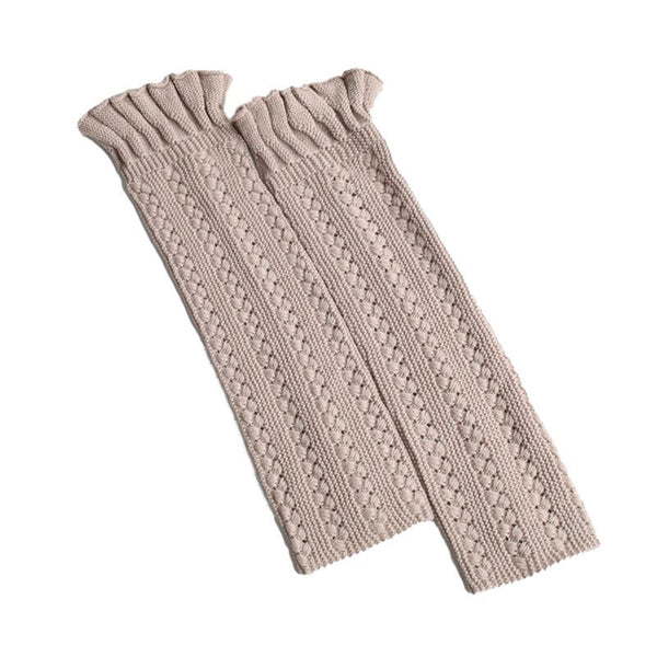 Hot Sale Winter Wear Lace Edge Long Length Knitted Heap Stocking