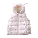 Cute Girls Cotton Bunny Printed Thickened Sleeveless Vest