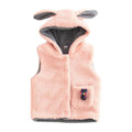 Girls Cotton Cute Bunny Ear Pattern Sleeveless Vest