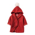 Girls Cotton Solid Color Pocket Hooded Coat For Girls