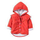 Little Girls Warm Coat Cute Collar Hooded Outerwear