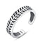 Fashion Unique Carving Sterling Silver Women Adjustable Ring