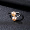 Luxury Fine Jewelry Sterling Silver Freshwater Pearl Adjustable Ring