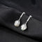Luxury 925 Sterling Silver Wedding Jewelry Women Freshwater Pearl Earrings