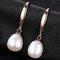 S925 Sterling Silver Jewelry Natural Freshwater Pearl Drop Earrings